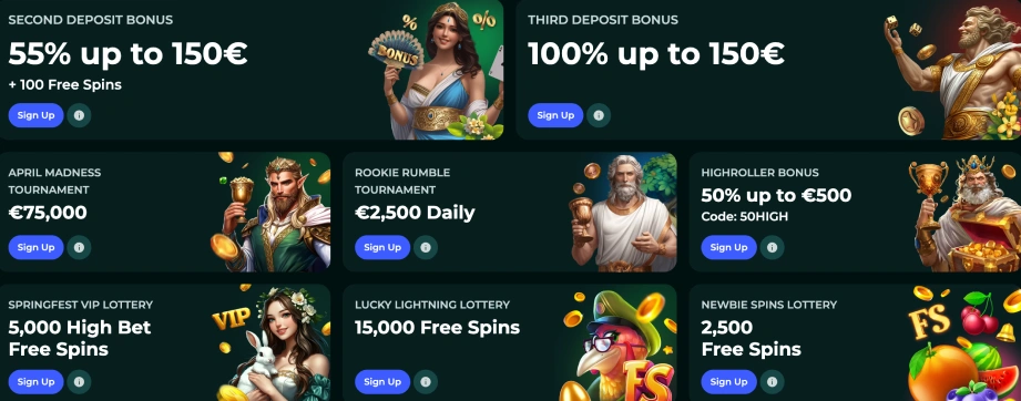 Todas las ofertas de bonos para jugar en Savaspin Casino